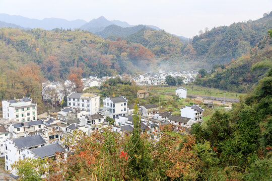 婺源长溪村秋色