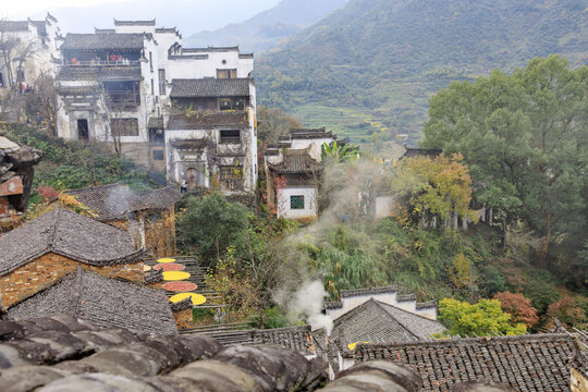 秋天的婺源篁岭风光