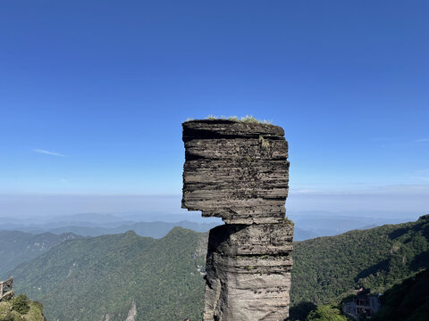 贵州梵净山蘑菇石