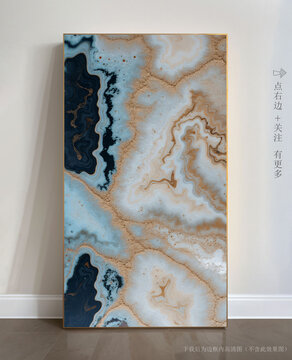玄關(guān)大理石背景墻抽象畫
