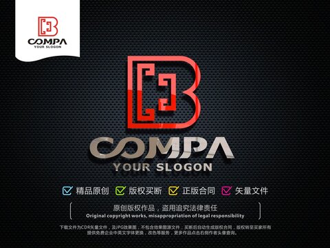 B字母LOGO设计