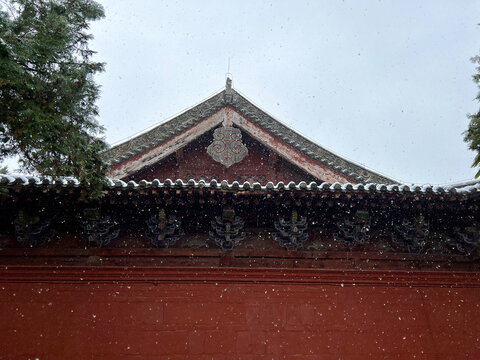 白马寺雪景