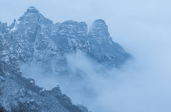 白石山雪景