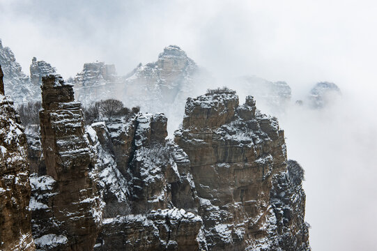 白石山雪景