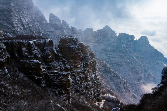 白石山雪景