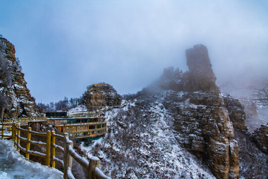 白石山雪景