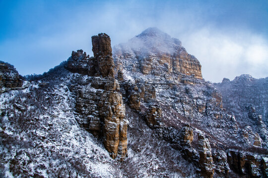 白石山雪景