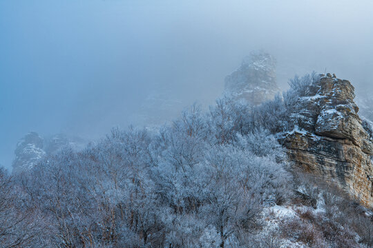 白石山雪景