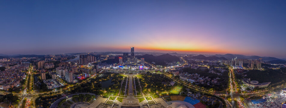 广州增城区全景夜景