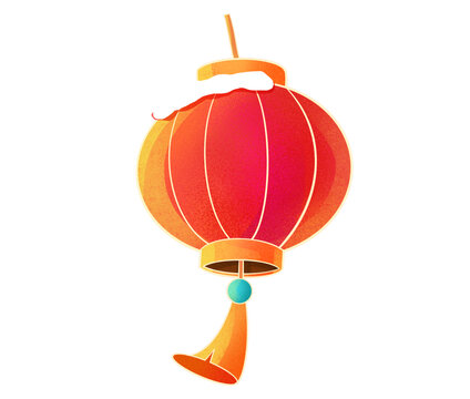 簡約中國風(fēng)創(chuàng)意燈籠插畫