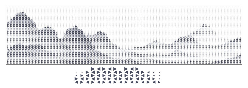 装饰幕墙三角形山图案