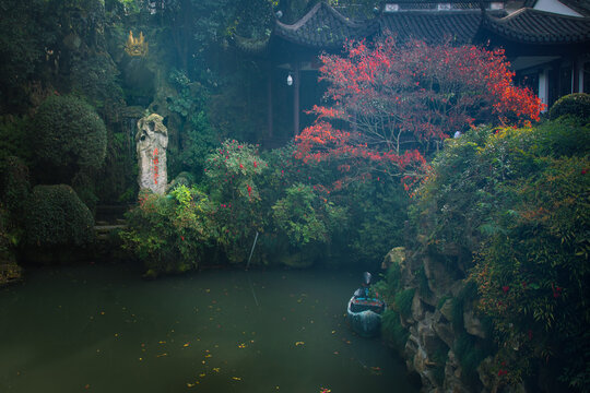 杭州黄龙洞黄龙吐水景观