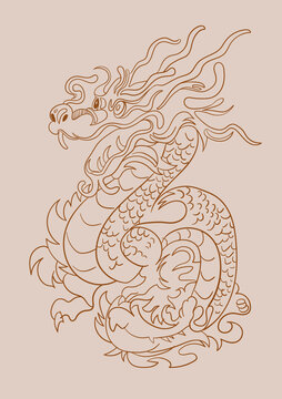 龍線條