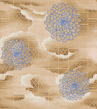 中式四米滿(mǎn)鋪地毯圖案