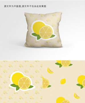 柠檬印花图案