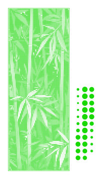 竹子沖孔板圖案