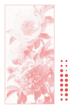牡丹花隔斷