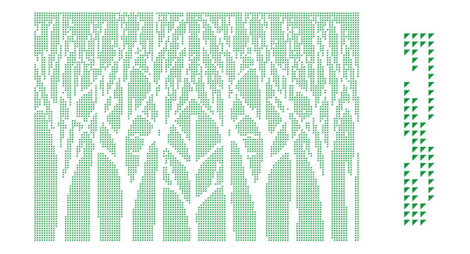 三角形树林镂空板
