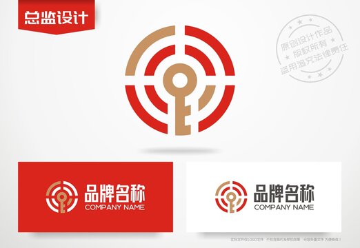 金融logo金钥匙标志设计