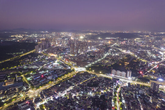 城市交通龙岗夜景