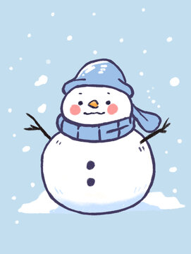 藍帽小雪人