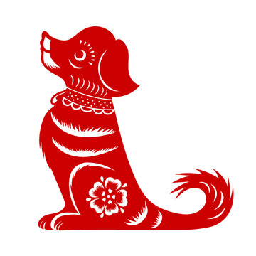剪紙狗