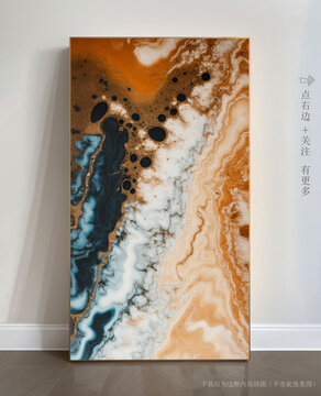 唯美條紋藝術(shù)畫(huà)大理石