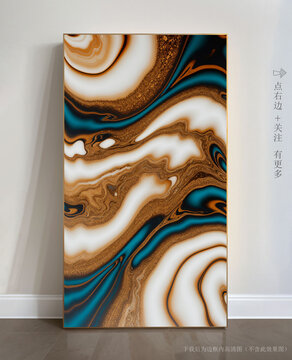 抽象大理石背景墻掛畫