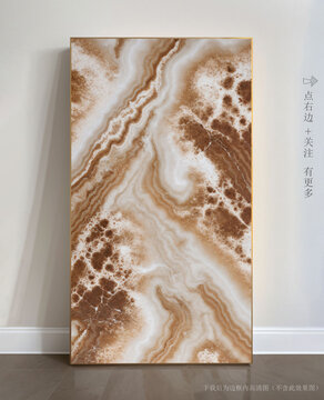 抽象大理石玄關(guān)裝飾畫(huà)