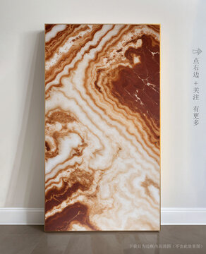 唯美條紋藝術(shù)畫大理石