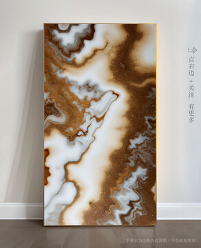 奢華大理石紋玄關(guān)背景墻