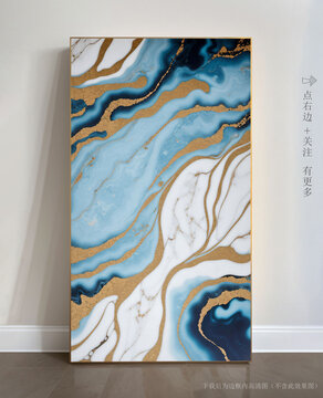 玄關(guān)大理石背景墻抽象畫
