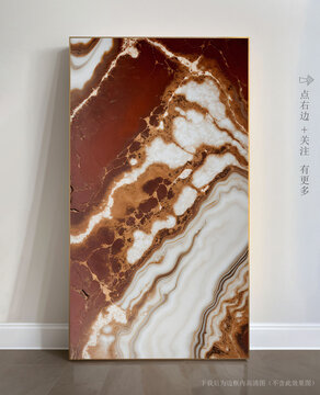 抽象大理石玄關(guān)裝飾畫