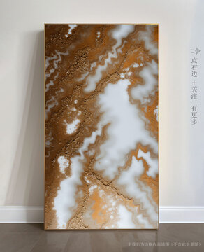 抽象大理石玄關(guān)裝飾畫