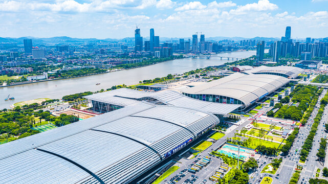 广东广州城市航拍全景