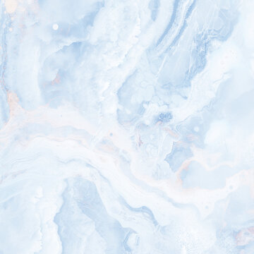 高端透光藍(lán)色流水紋大理石