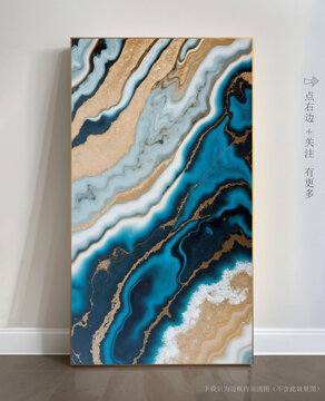 唯美條紋藝術(shù)畫(huà)大理石