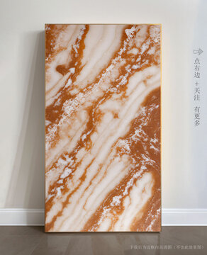抽象大理石玄關(guān)裝飾畫