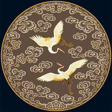 仙鶴祥云