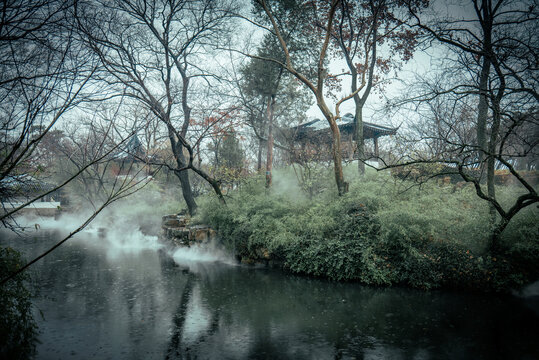 园林雪景