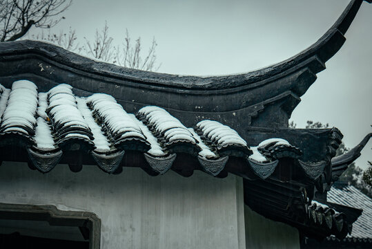 园林雪景