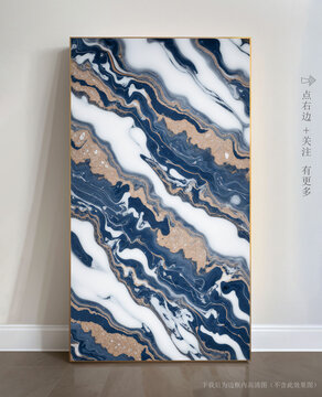 客廳大理石紋玄關(guān)背景墻