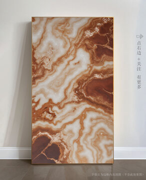 唯美條紋藝術(shù)畫大理石