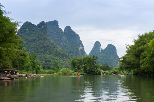 广西阳朔遇龙河自然风光