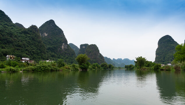 广西阳朔遇龙河自然风光