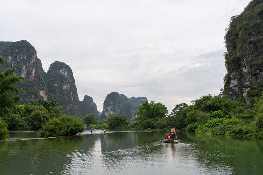 广西阳朔遇龙河自然风光