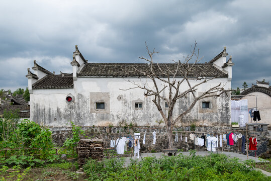 西递古村民居建筑