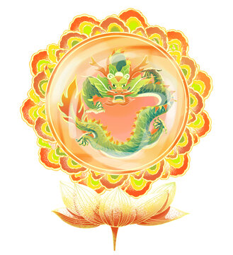 龍青龍蓮花