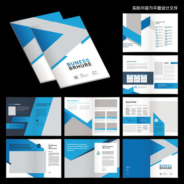 科技畫冊(cè)InDesign模板