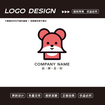 卡通老鼠logo标志